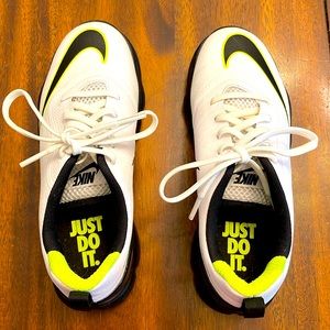 Nike Junior Control Golf Shoes White/Black